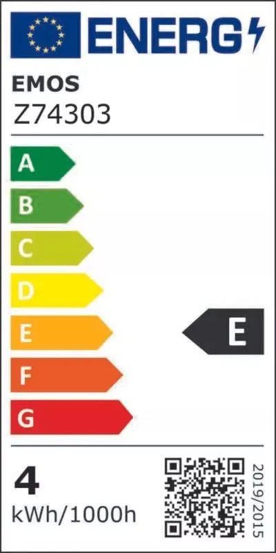 EMOS LED žiarovka Filament 4W E27 guľatá Z74303