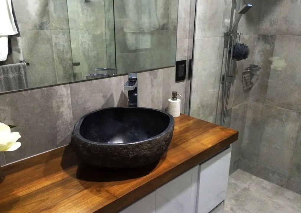 Indera The lavabo Cut 55383 Umývadlo z prírodného riečneho kameňa