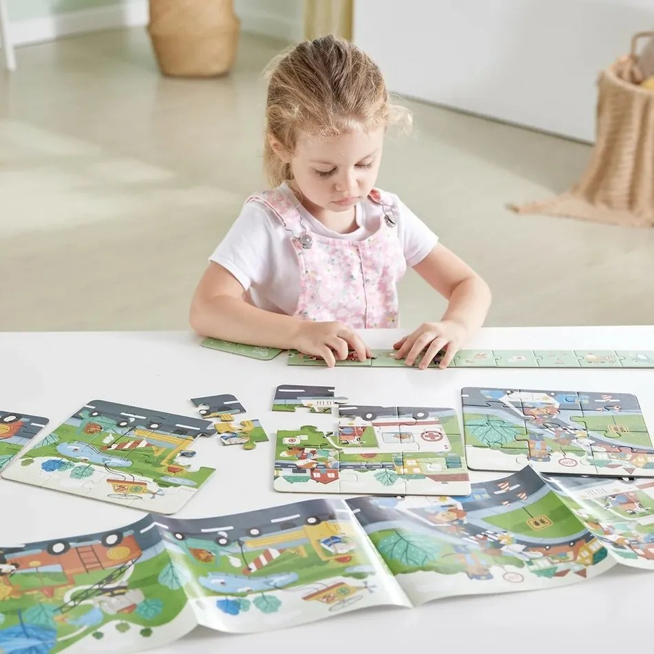 Hape Puzzle - Záchranné vozidlá