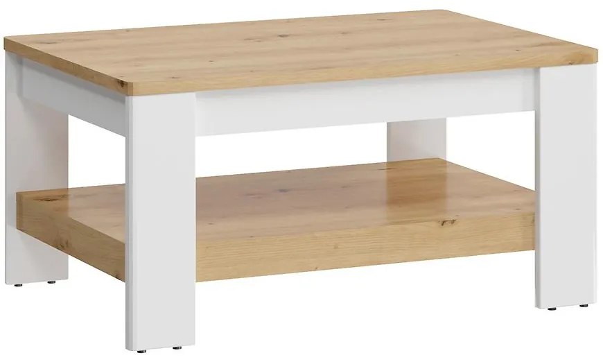 Konferenčný stolík Avila AILT01 biela/dub artisan