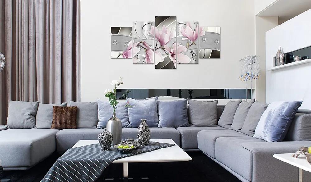 5 dielny obraz ružová magnólia - Steel Magnolias