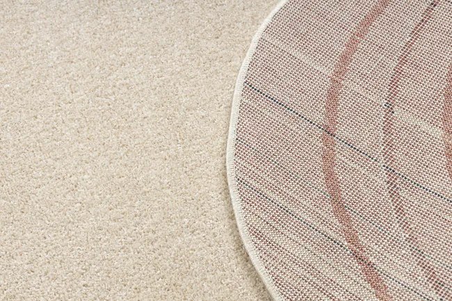 Koberec FUSION Shape 5707 krémový / tehlový