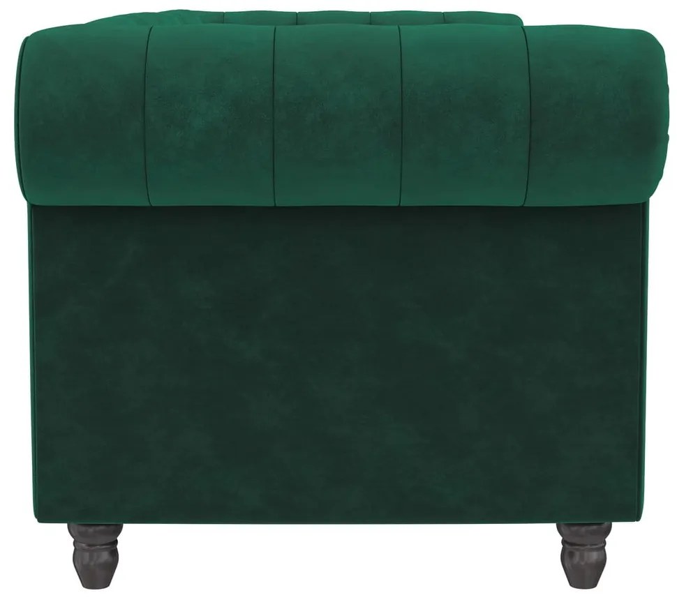 Tmavozelená zamatová rozkladacia pohovka 236 cm Felix – Støraa