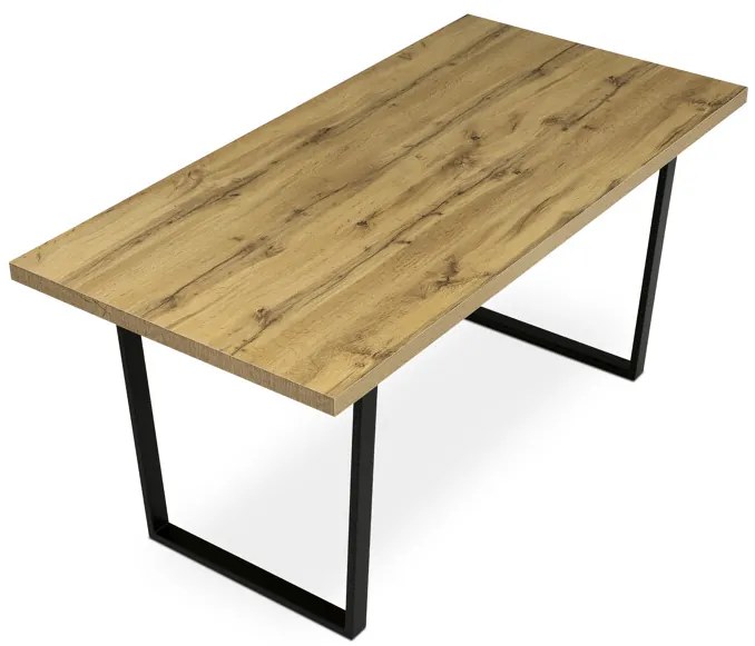 Autronic BONTEC Jedálenský stôl 160x80cm, lamino, sivý dub, HT-R5216 GREY Farba: Hnedá