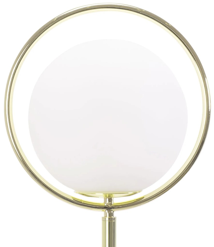 Toolight - Podlahová lampa APP927-1F, zlatá-biela, OSW-07009