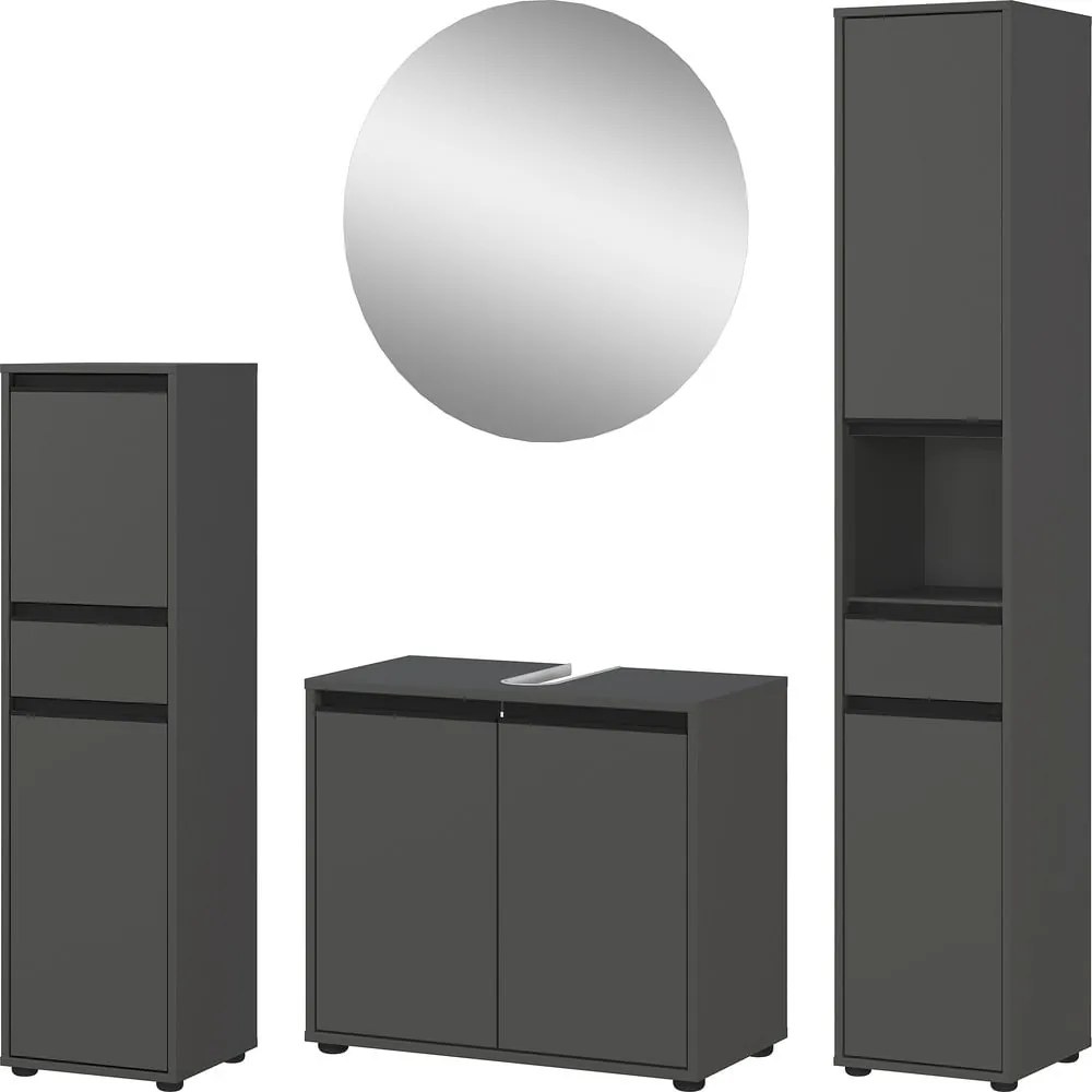 Antracitová kúpeľňová zostava Lemont – Germania
