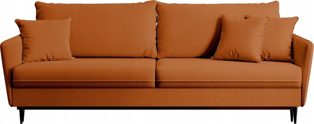 Pohovka trojsedačka Vivaldio (medená čierna)