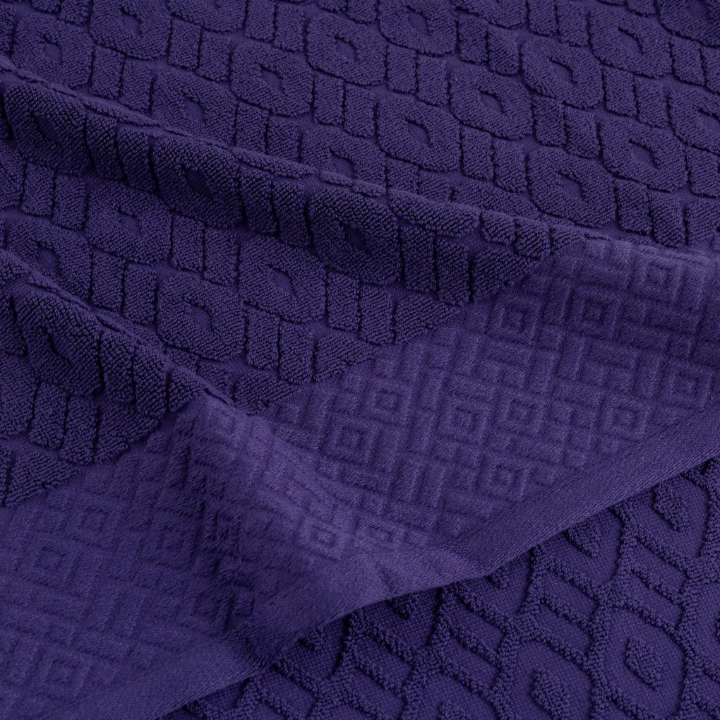 Uterák Lattice 50x90 cm deep violet