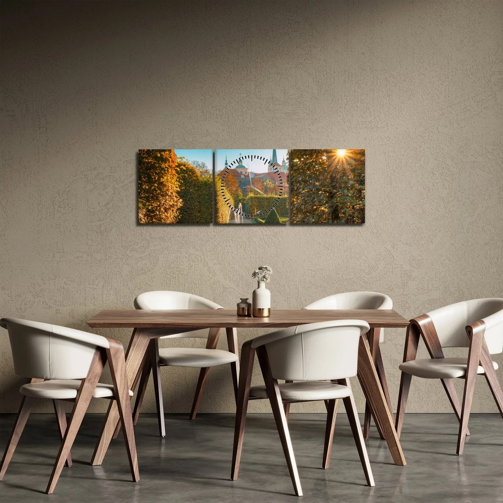 Obraz - Valdštejnský palác (s hodinami) (90x30 cm)