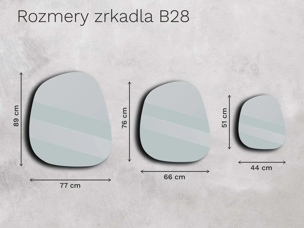 Bronzové zrkadlo Base B28