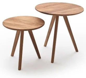 Sada 2 ks konferenčných stolíkov VEYLOR, dub