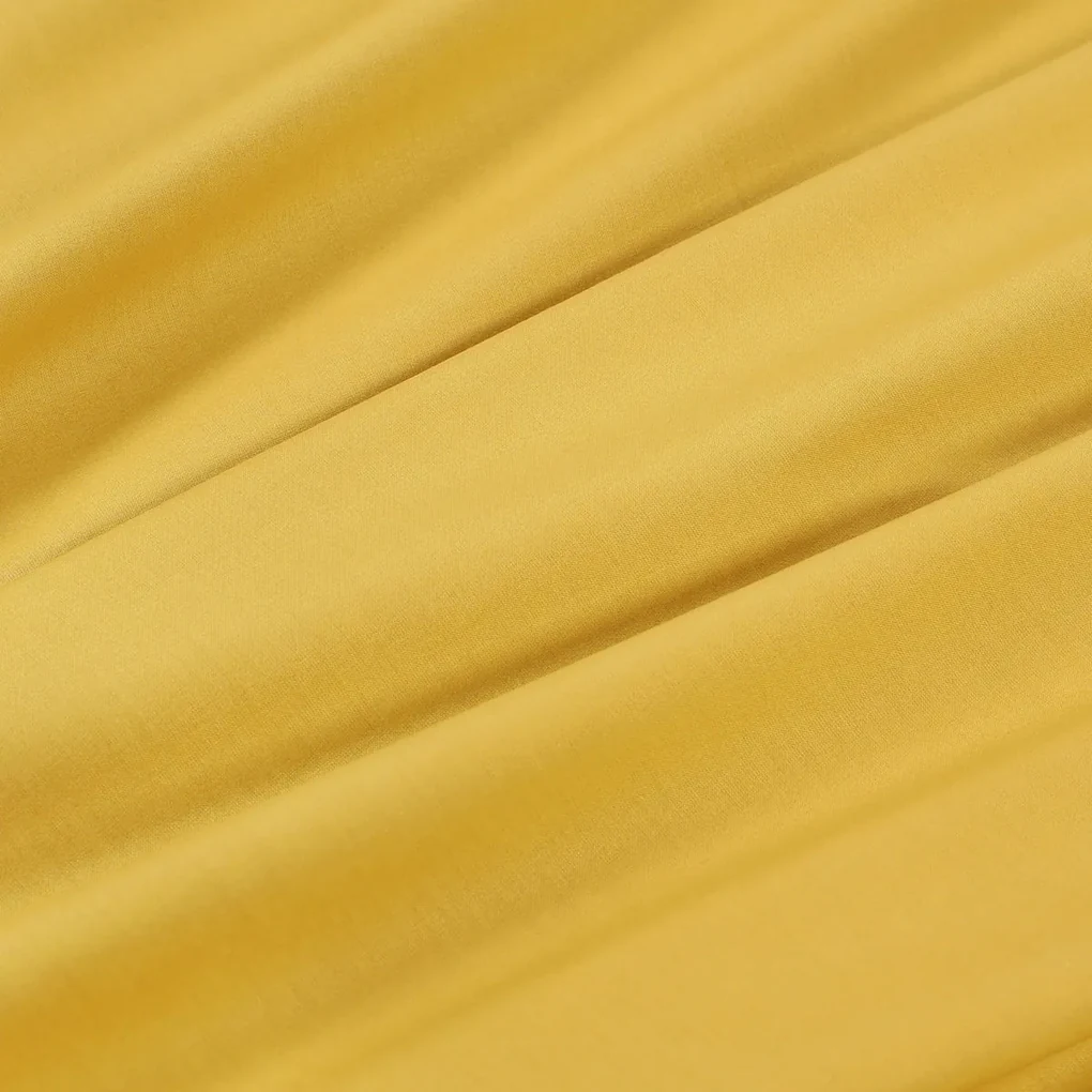 Goldea behúň na stôl 100% bavlnené plátno - medovo žltý 35x180 cm
