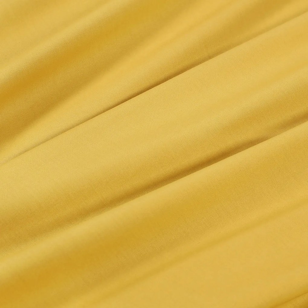 Goldea behúň na stôl 100% bavlnené plátno - medovo žltý 50x140 cm