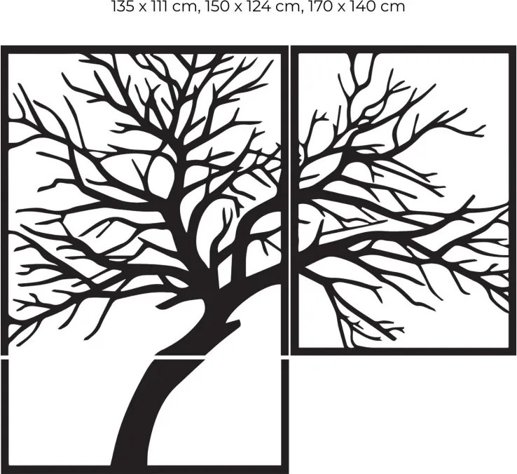 Dvojdielny drevený obraz Strom života – harmónia a elegancia | SENTOP PR0221