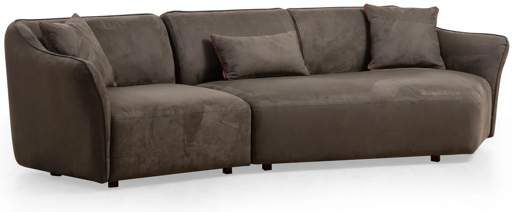 Mentis Corner elegantná trojmiestna pohovka Grey