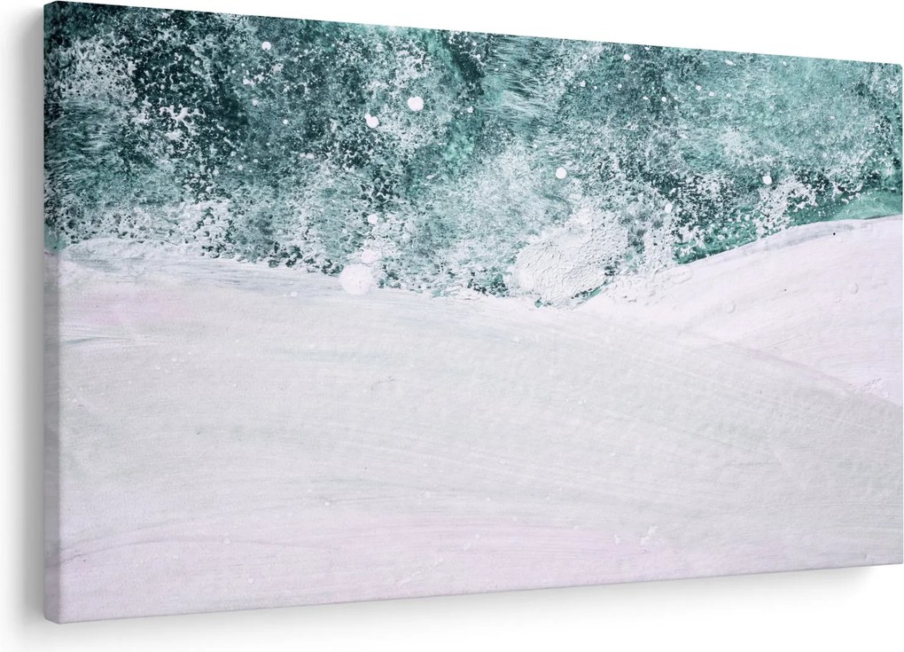 Obraz - Tyrkysová abstrakcia (90x60 cm)