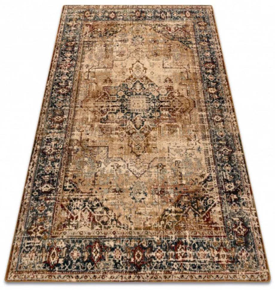 Vlnený kusový koberec Kalar béžovo zelený 200x300cm