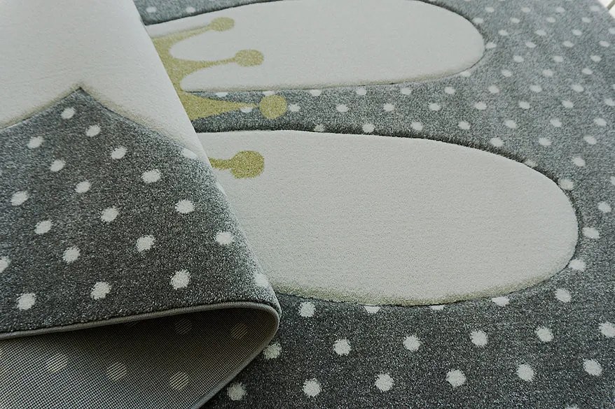 AKCIA: 160x230 cm Kusový koberec Smart Kids 22414 Grey, šedá, detská izba, Berfin Dywany