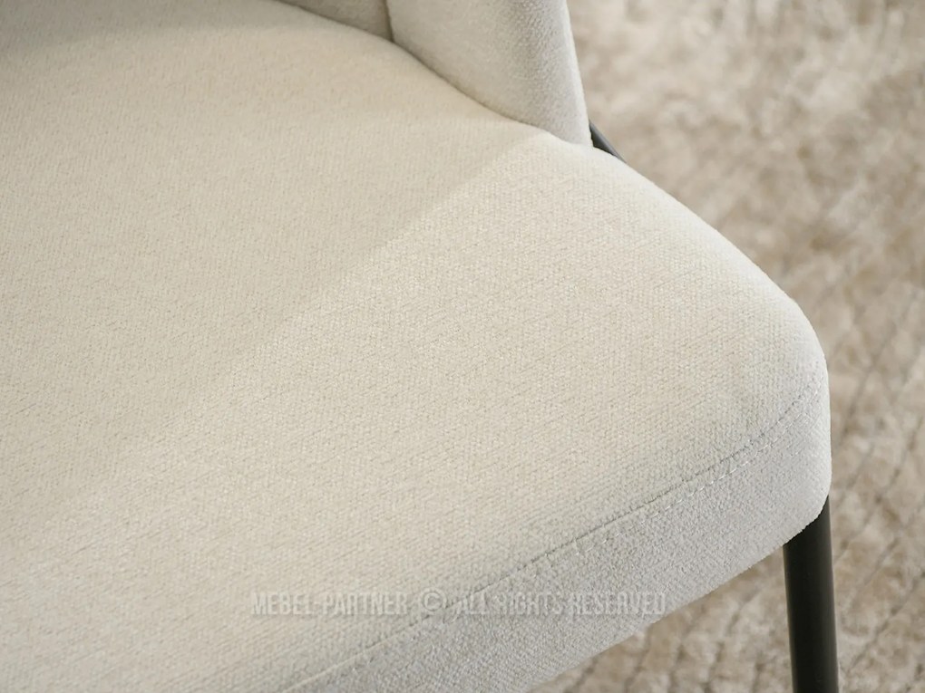Jedálenská stolička Continuara (krémová + čierna). Akcia -27%. Vlastná spoľahlivá doprava až k Vám domov. 1136483