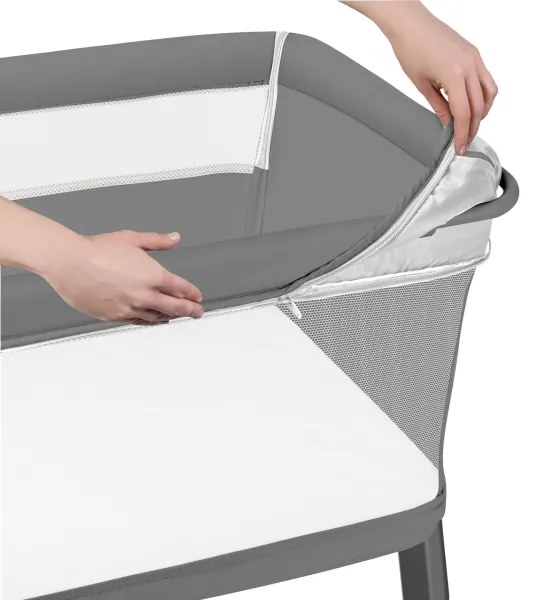 Lionelo - Detská postieľka 5v1 THOMI PLUS Sivý betón