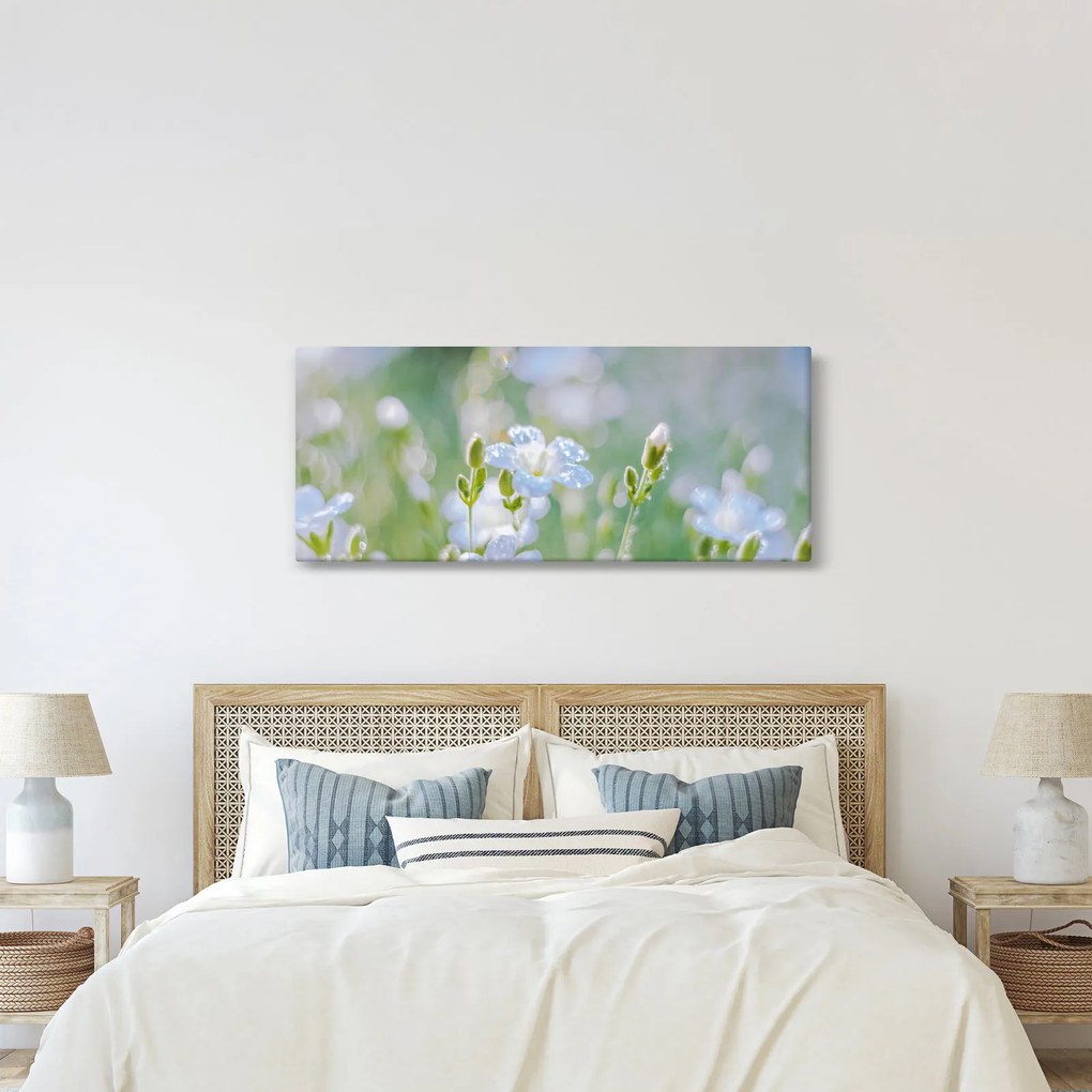 Obraz - Jemné kvety (120x50 cm)
