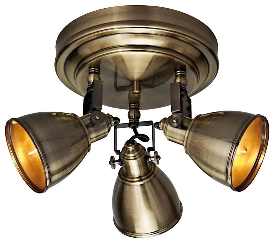 Markslöjd 104050 - Bodové svietidlo FJÄLLBACKA 3xE14/40W/230V mosadz