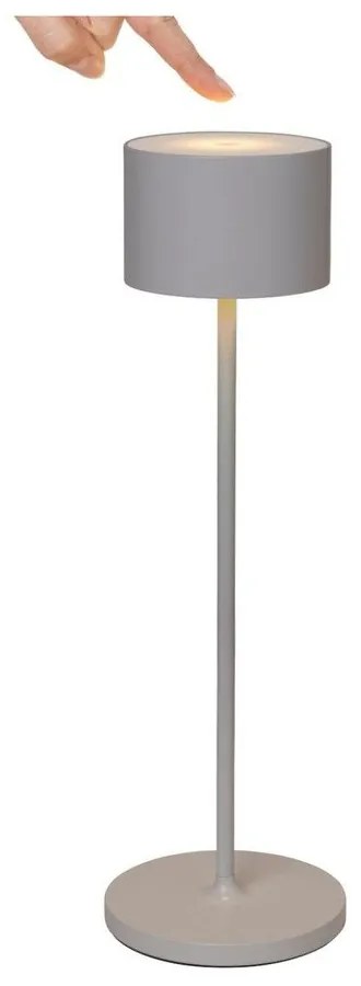 Tmavosivá prenosná LED lampa Blomus Farol