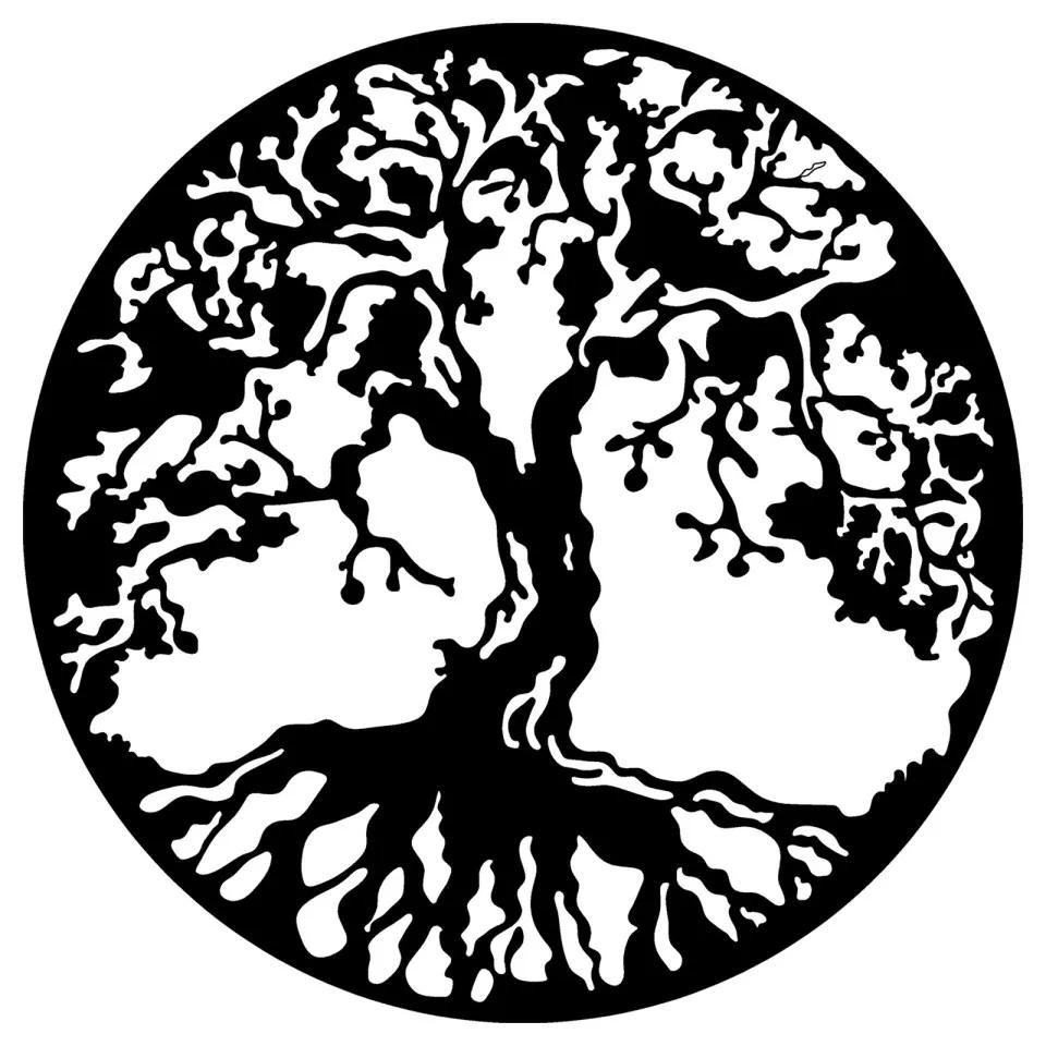 Nástěnná dekorace Tree of life II černá