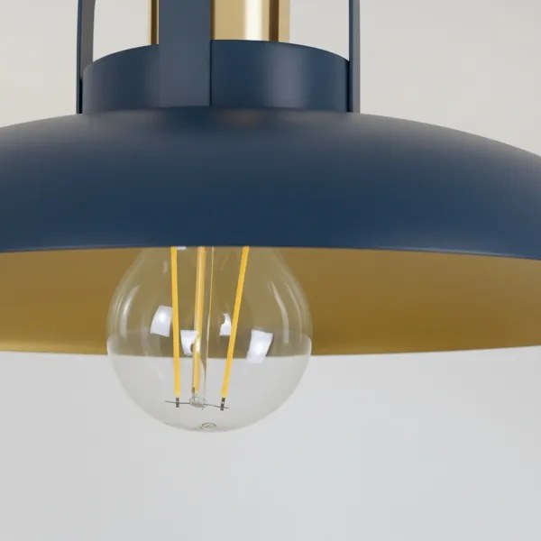 Brilagi - Prisadený luster FLAMENGO 1xE27/60W/230V modrá