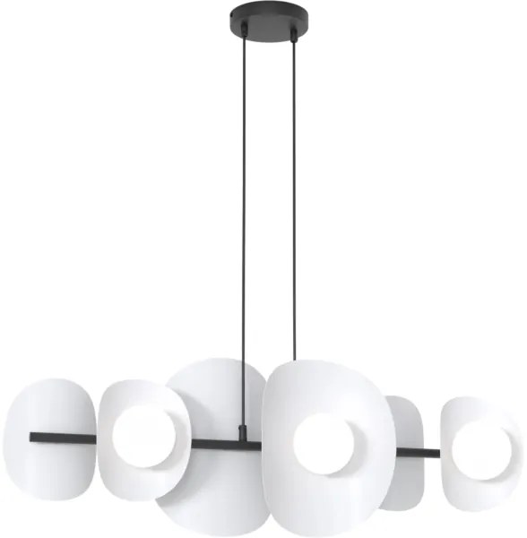 Závesný luster na lankách ELEMENTI 6xG9/8W/230V šedá