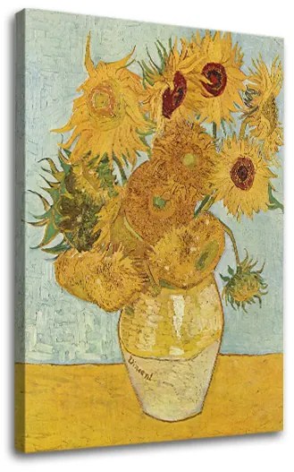 Obraz na plátne Vincent van Gogh - Váza s dvanástimi slnečnicami