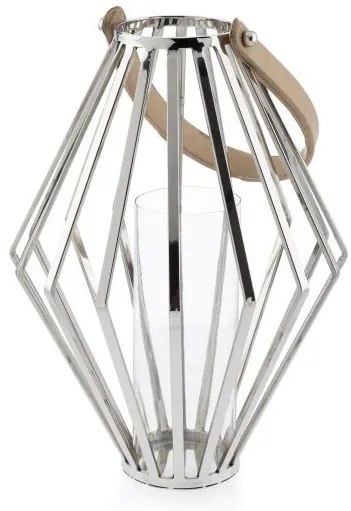 LAMPÁŠ GEO 41X31 CM STRIEBORNÁ