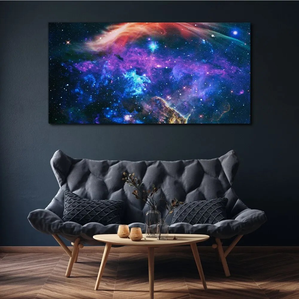 Obraz na plátne Priestor hviezdy nočná obloha