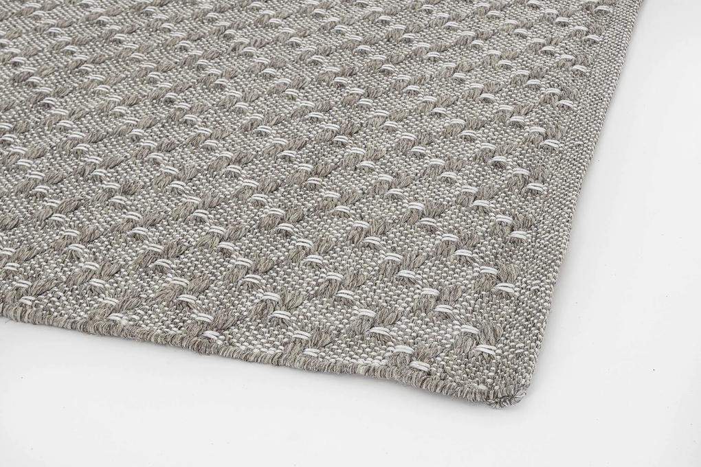 Vonkajší koberec rokomo 200 x 300 cm sivý MUZZA