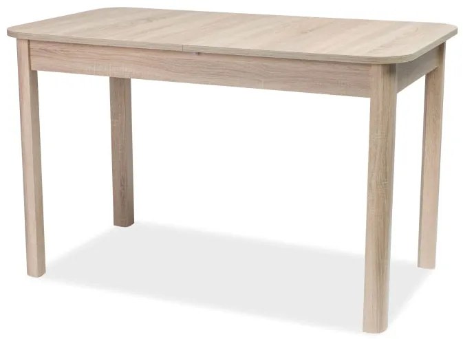Rozkladací jedálenský stôl 120-160 cm Daniel (dub sonoma + dub sonoma) (pre 4 až 6 osôb). Vlastná spoľahlivá doprava až k Vám domov. 1050101