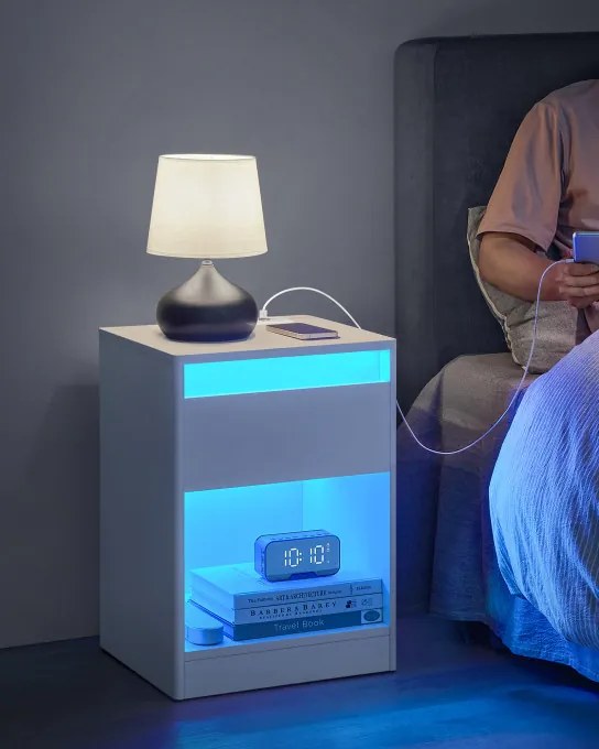 Nočný stolík s LED osvetlením LET618T15