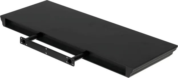 Nástenná polica 60 cm čierna P-024 BK