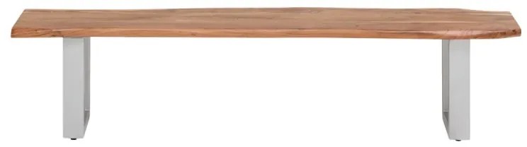 furniture-nabytek.cz - Masívna lavica Bullwer z akáciového dreva, lakovaná, hnedá – 160×40 cm
