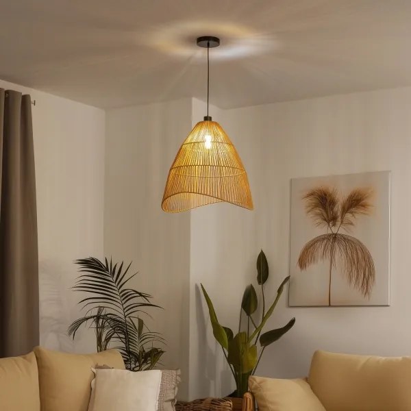 Brilagi - LED luster na lane CERIA BOHO 1xE27/40W/230V pr. 70 cm hnedý