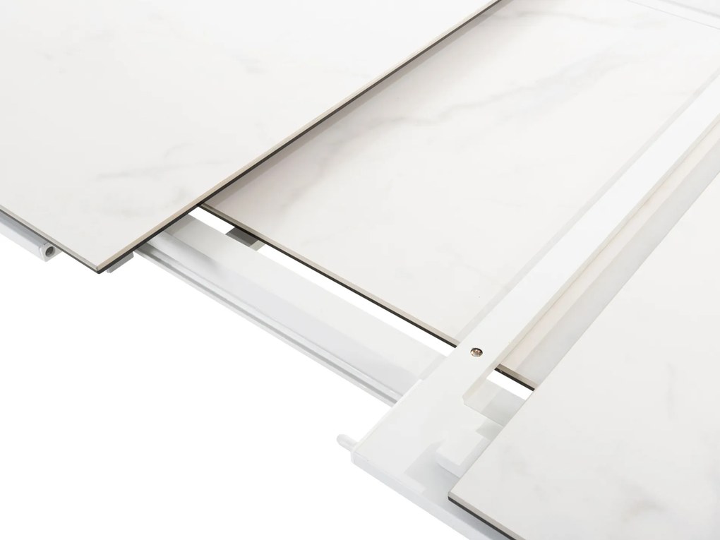 Optimum rozťahovací jedálenský stôl biely 220-340 cm