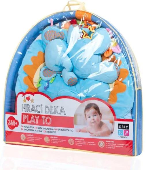 PLAYTO Hracia deka s melódiou PlayTo sloník s hračkou