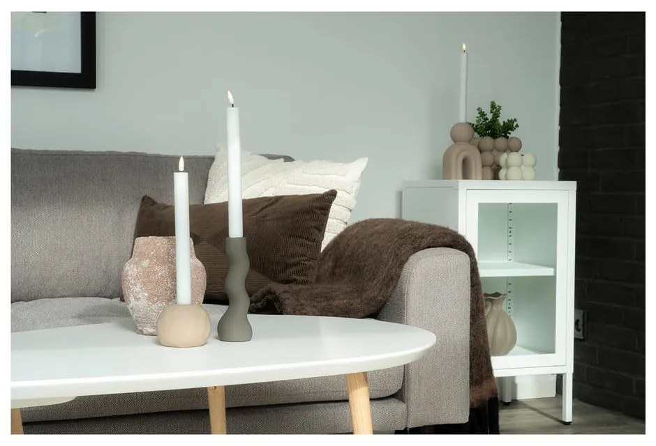 Biela kovová vitrína 38x70 cm Dalby – House Nordic