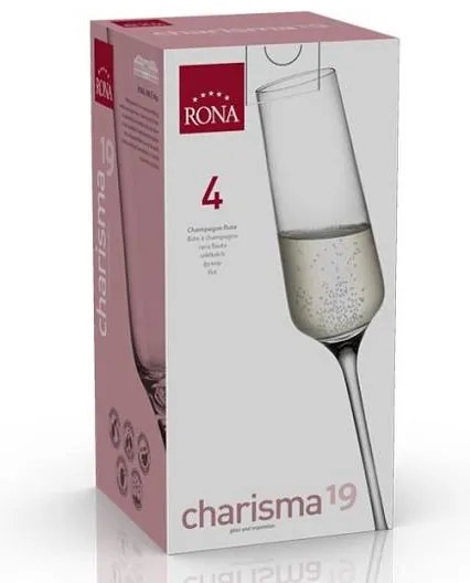 Rona Poháre na šumivé víno CHARISMA 190 ml, 4 ks