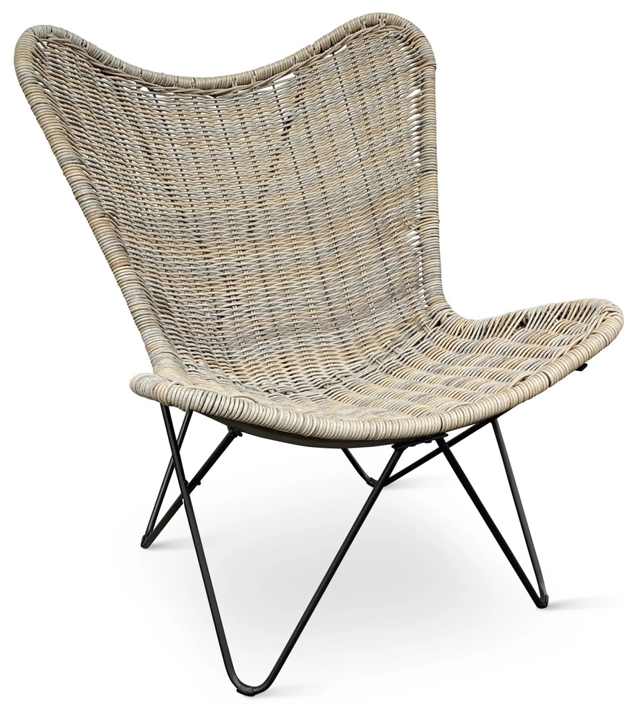 Noela Záhradné kreslo z umelého ratanu Edland