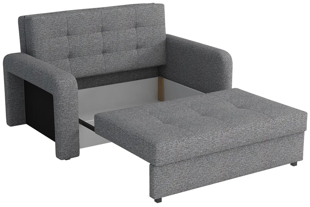 Rozkladacia sedacia súprava s úložným priestorom Clivia Home II + III, Taburetka: ľavá strana (pohovka III) + pravá strana (pohovka II), Dostupné poťahy: Enjoy 2