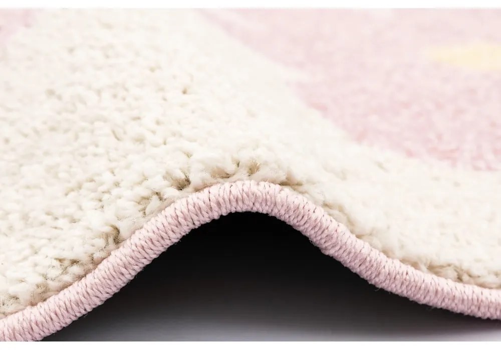Ružový/slonovinový detský koberec 120x170 cm Dazzy Rose – FD