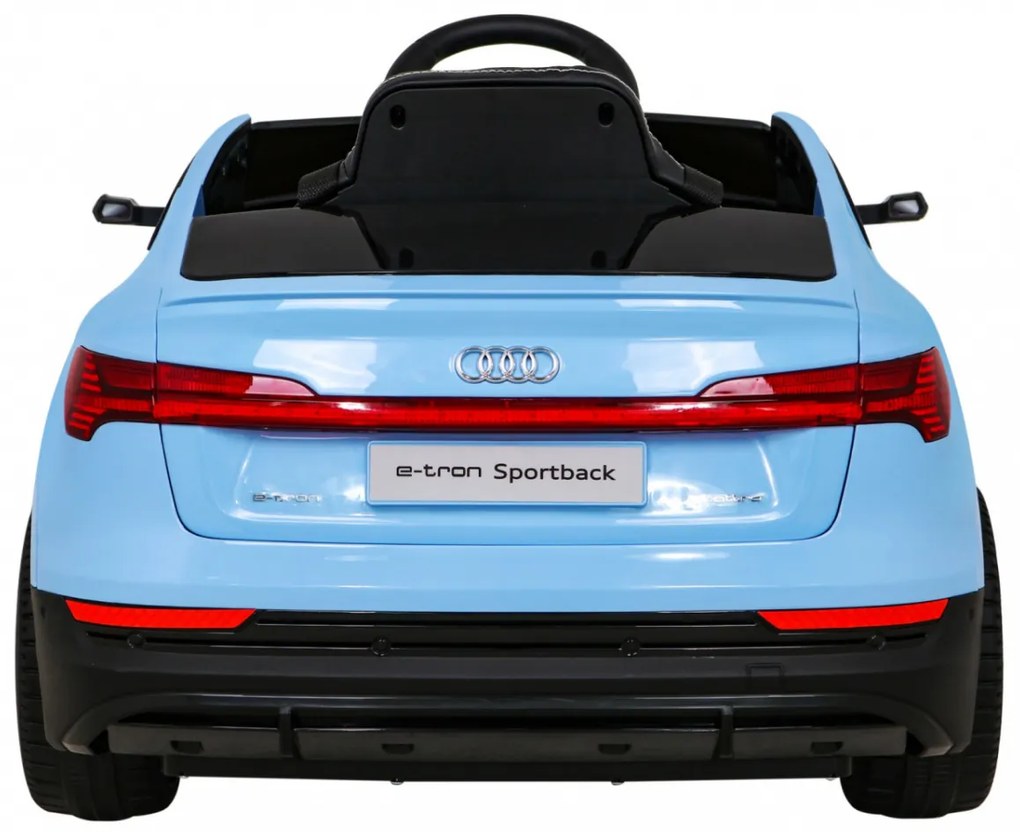Audi E-Tron Sportback modré – Elektrické auto pre deti s pohonom 4x4, diaľkovým ovládaním