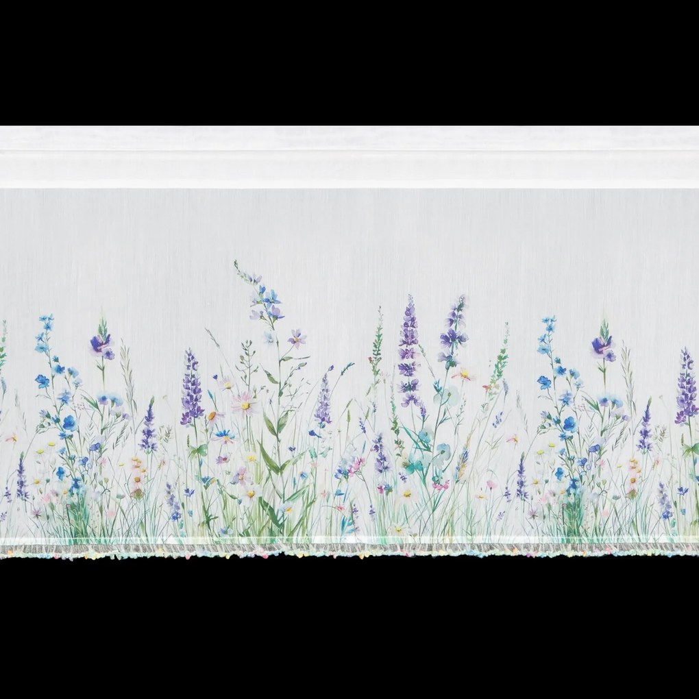 KRÁTKA ZÁCLONA NA PÁSKE MEADOW 150X40 CM KVETY