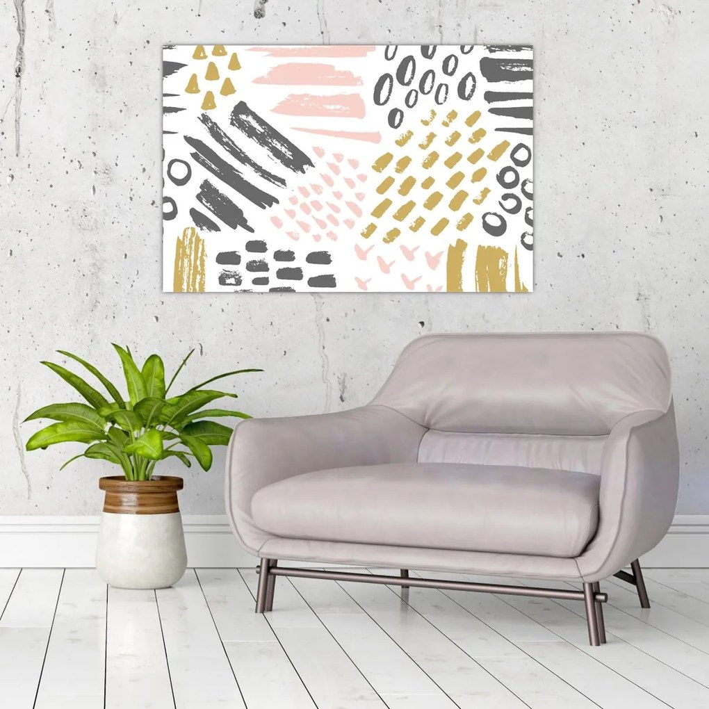 Obraz - Abstraktné ťahy (90x60 cm)