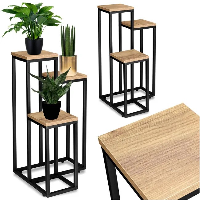 Stojan na kvety MUNIR CRAFT čierny